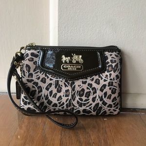 Coach Leopard Print Wristlet